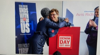 Denim Day 25 for 25: Avis Ridley-Thomas acknowledged as 1 of 25 Denim Day Champions for Change